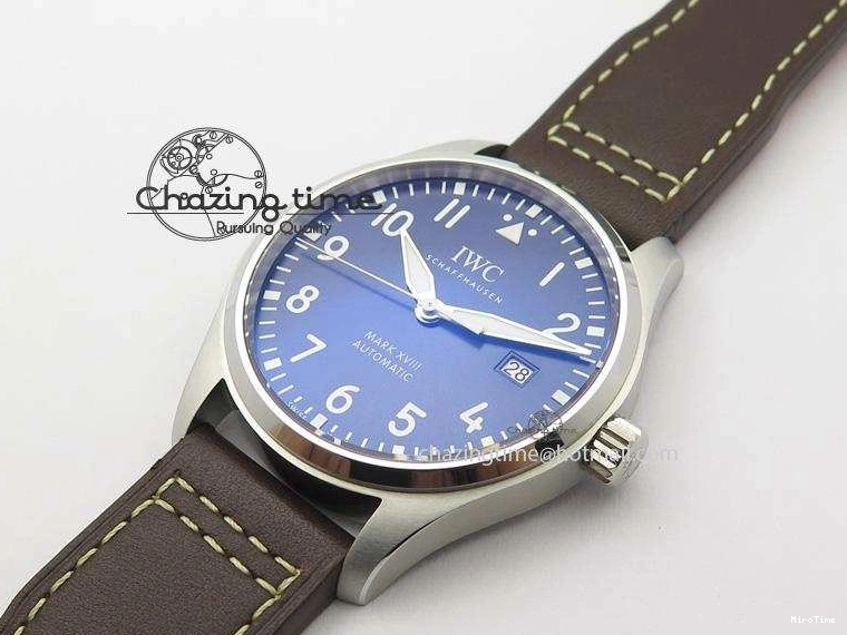 MIROTIME 0403 Mark XVIII Le Petit Prince IW327004 SS Mk Maker Best Edition Blue Dial On Brown Leather Strap A TimelessDesign 7296